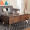 Baxton Studio Graceland Mid-Century Modern Transitional Walnut Brown Finished Wood 2-Drawer Coffee Table 233-13273-ZORO - alternate 7